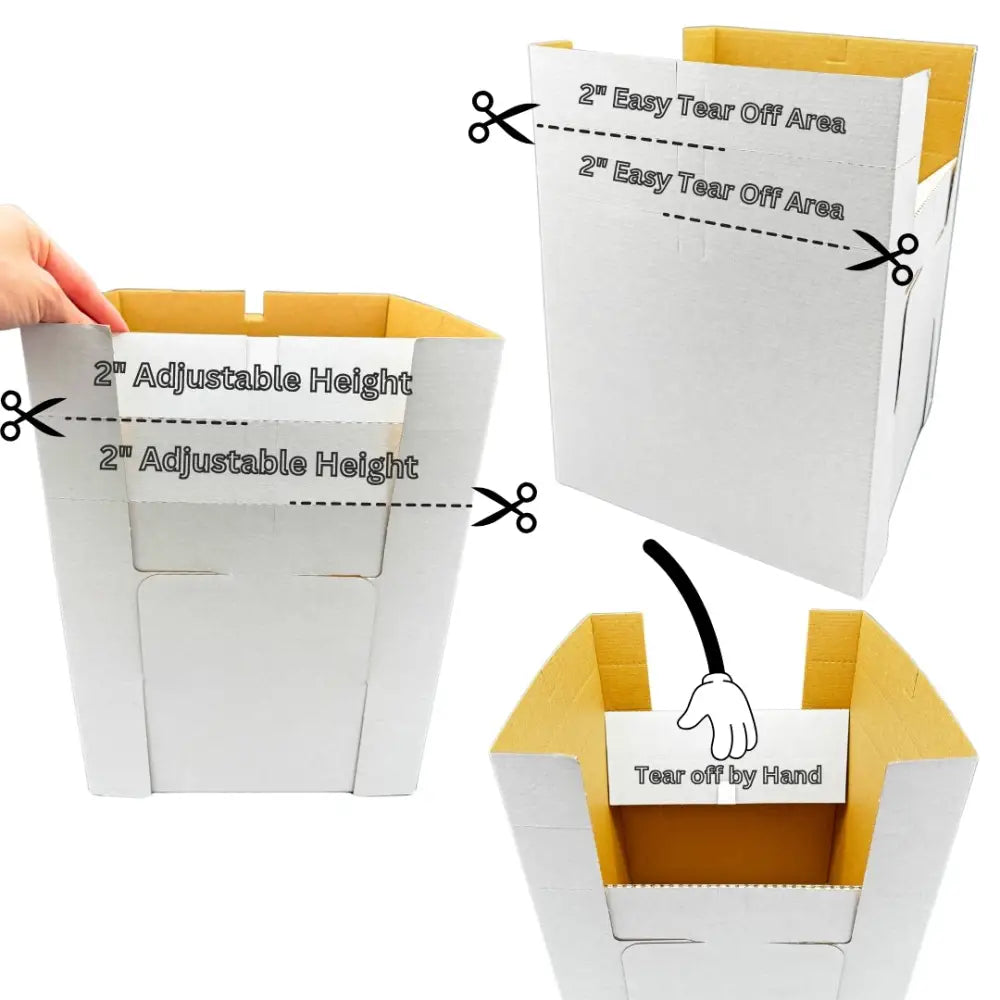 10’’ Flexi-Height Adjustable Cake Box With Window (10’’/12’’/14’’Height)