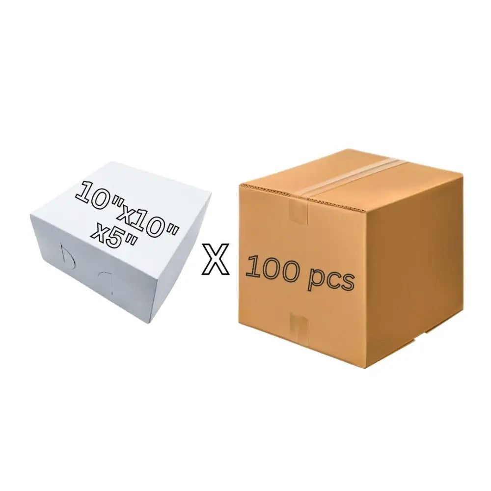 10’’ Plain Cake Box 100 Pcs (1 Case)