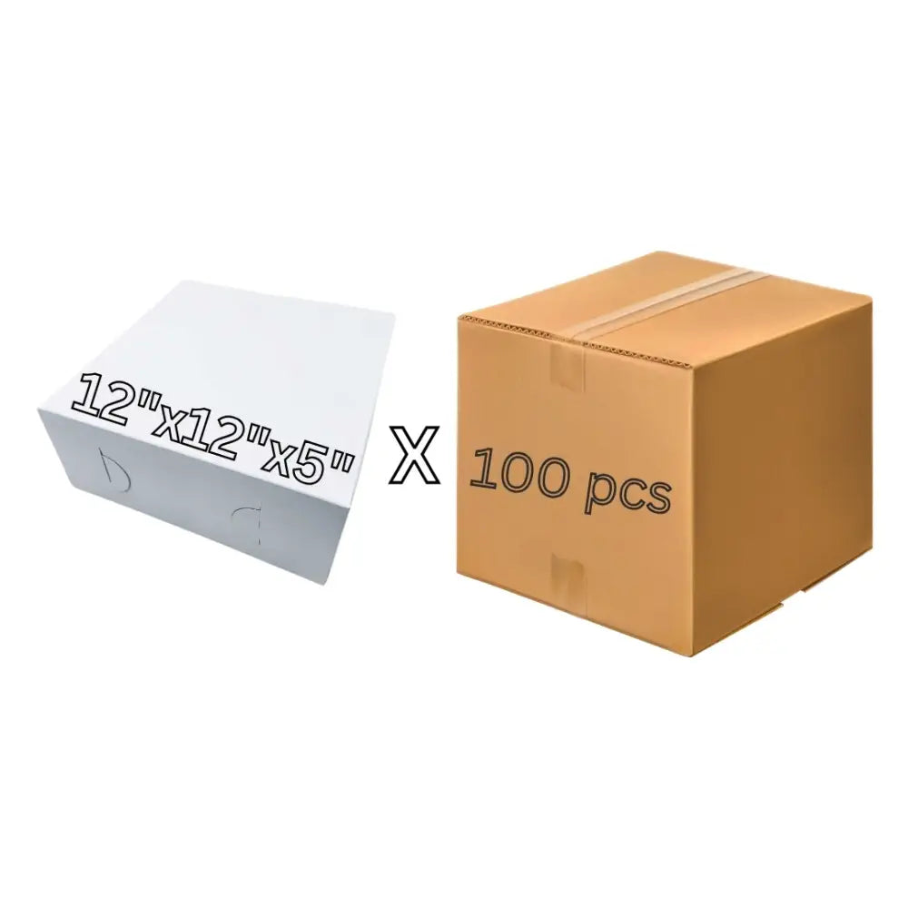 12’’ Plain Cake Box 100 Pcs (1 Case)