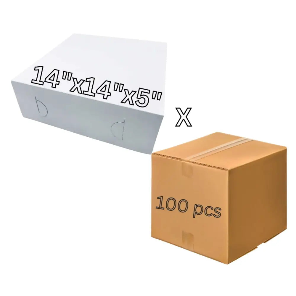 14’’ Plain Cake Box 100 Pcs (1 Case)