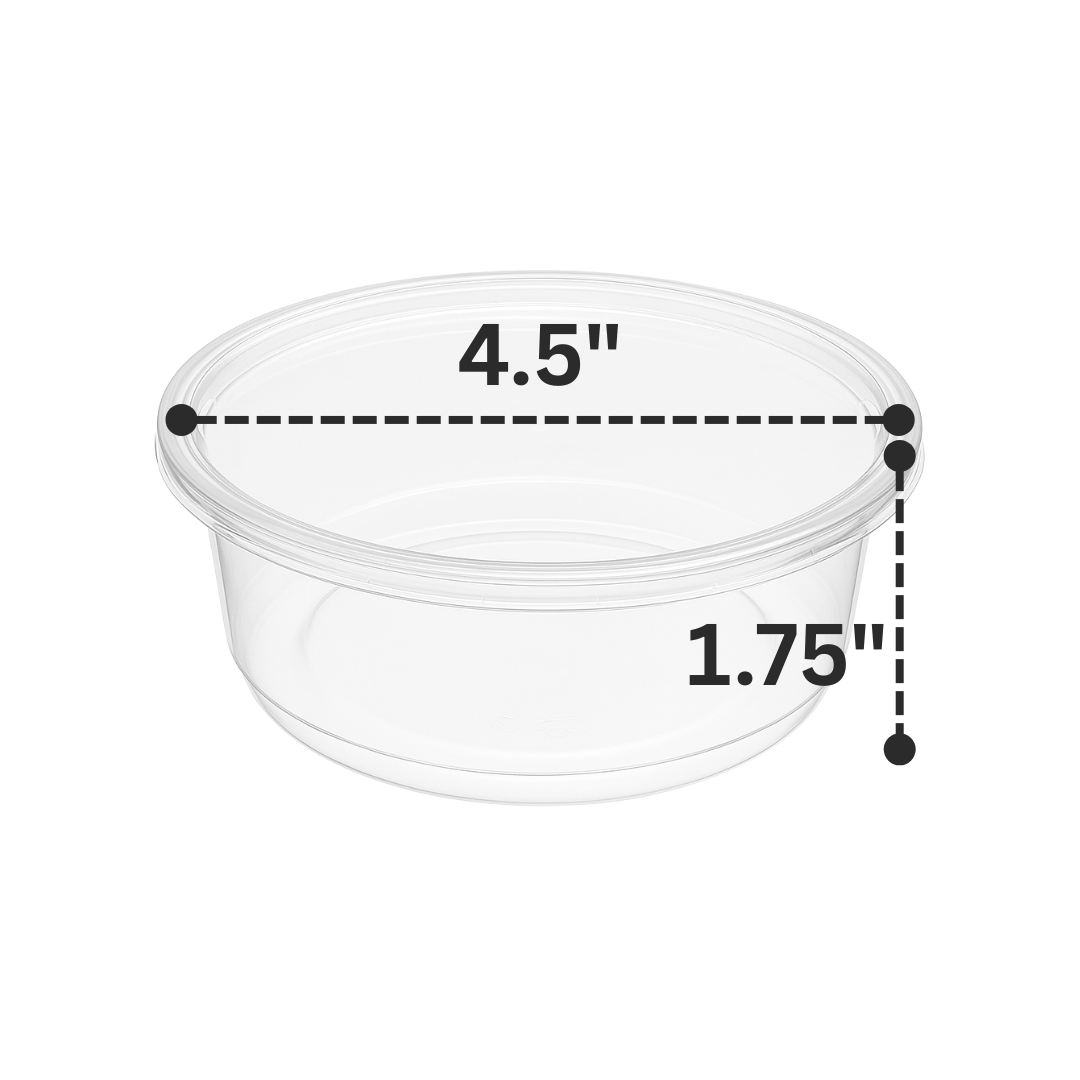 8oz Plastic Deli Container (500 pcs)