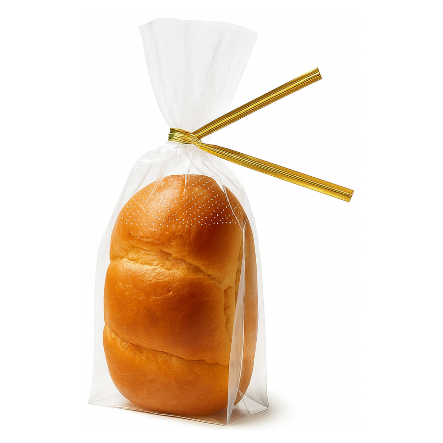 15"x9"x3" Micro Perforation Bread Bag with Twist Tin Tie (200pcs)