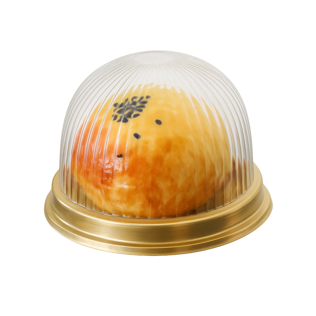 4" Gold Bottom Mini Individual Plastic Cake Container