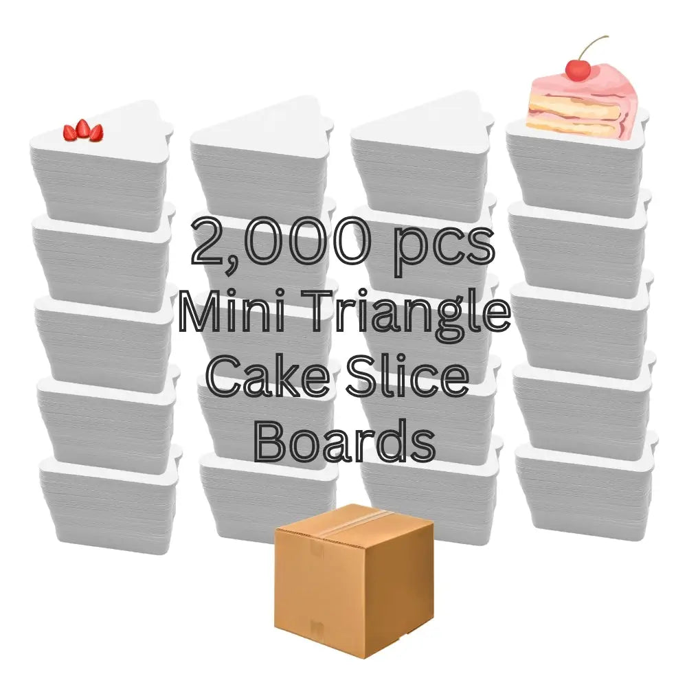 4.6’’X3’’ Mini Triangle Cake Board 2000 Pcs (1 Case)