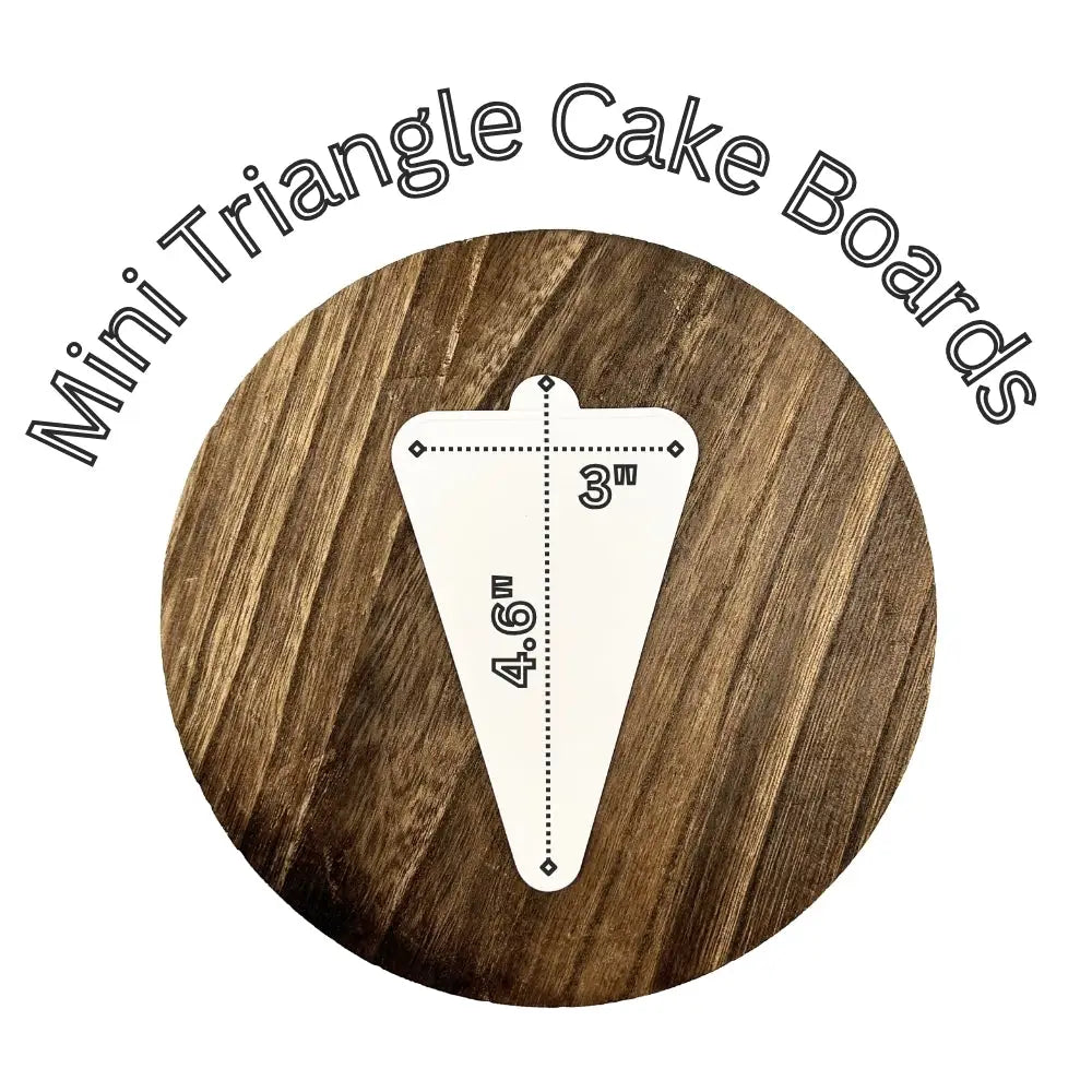 4.6’’X3’’ Mini Triangle Cake Board