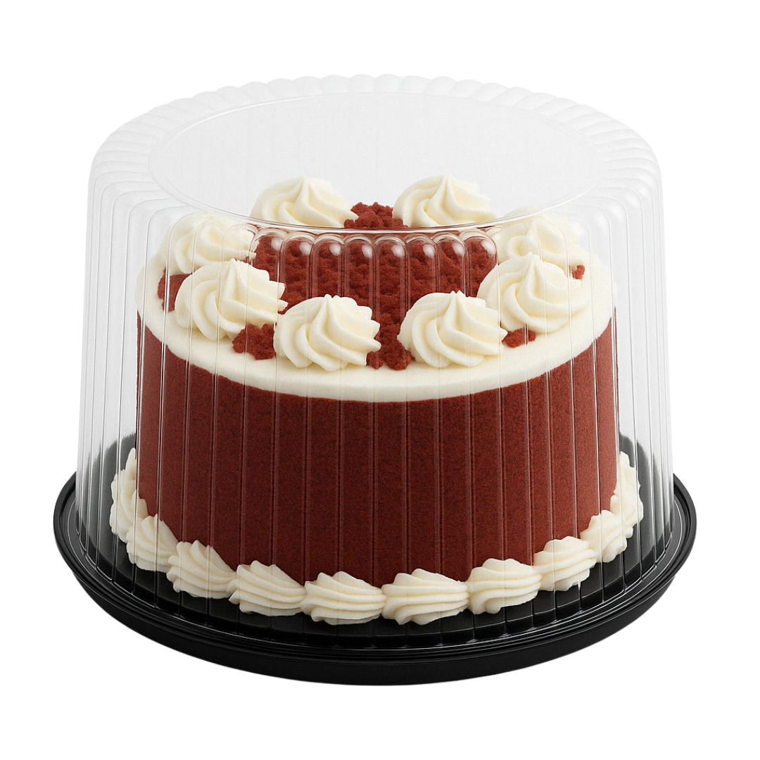 9" High Dome Plastic Cake Display Container (2-Piece)