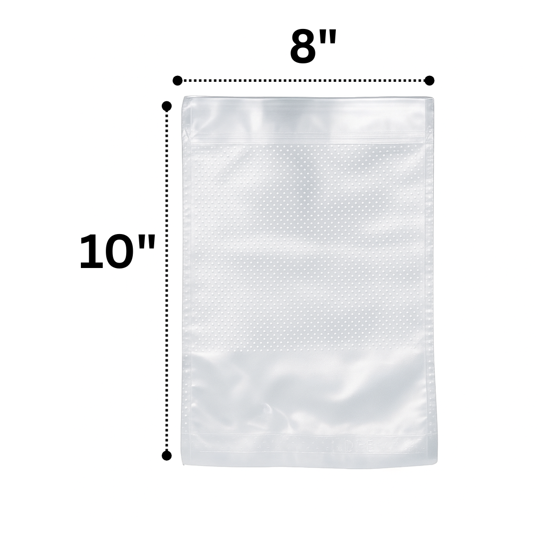 10"x8"x3" Micro Perforation Bread Bag with Peel-off Resealable Tape (200pcs)