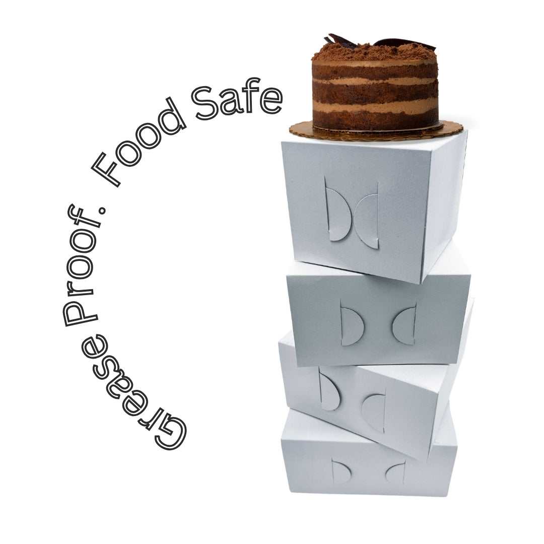 Cake Box 6.5"x6.5"x4" (100pcs)