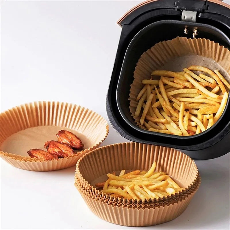 8" Round Air Fryer Liner (50 sheets) (52 packs)