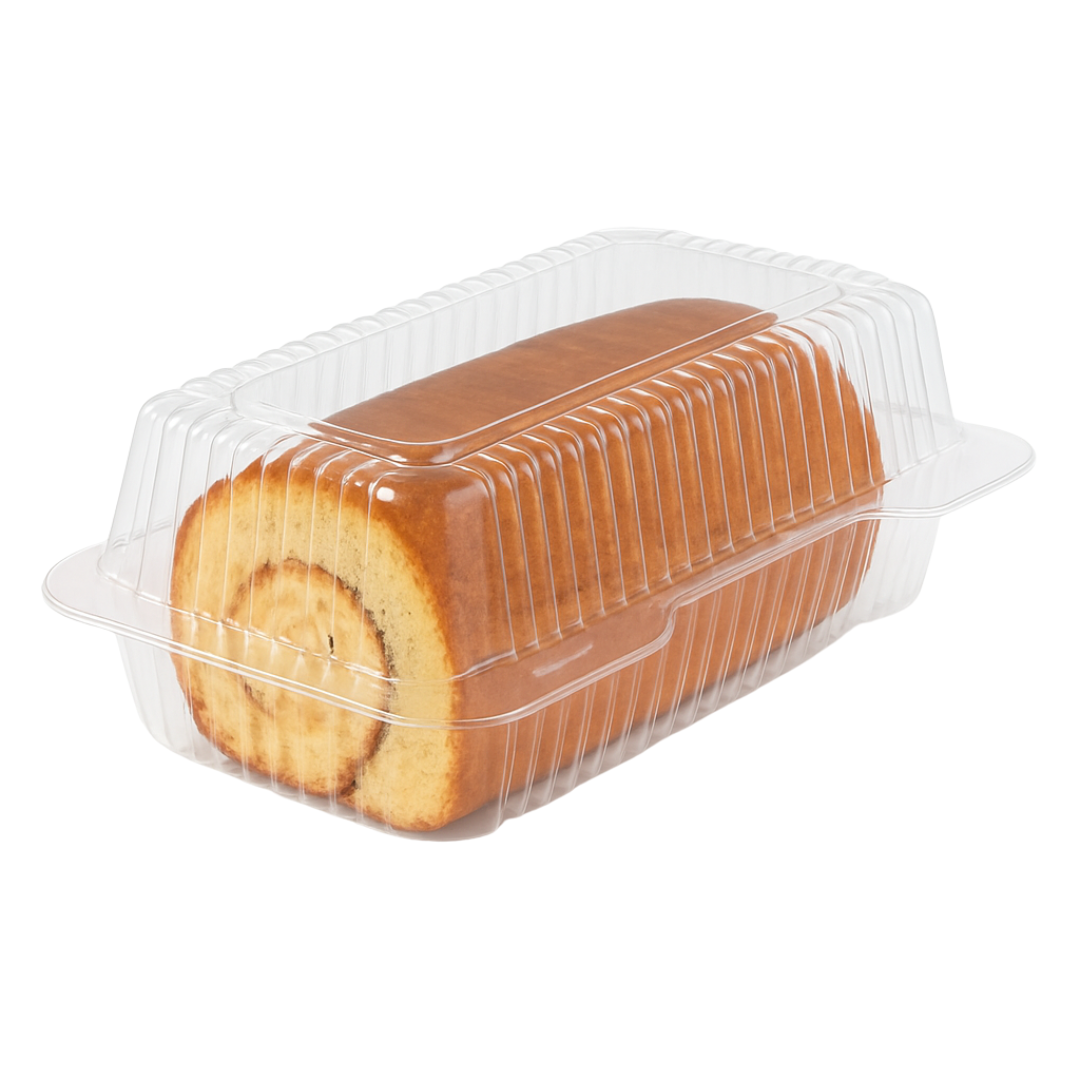 9"x5" Clear Cake Roll/Loaf Container(300pcs)