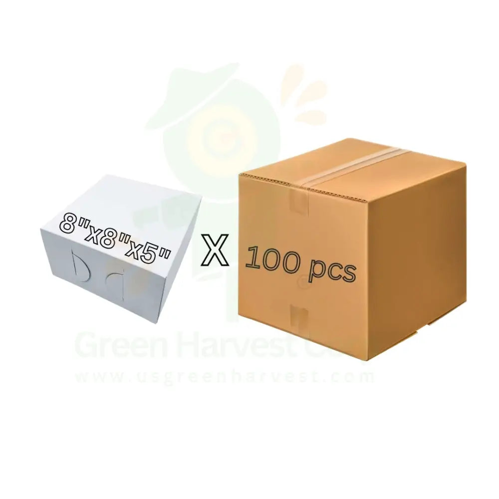 8’’ Plain Cake Box 100 Pcs (1 Case)