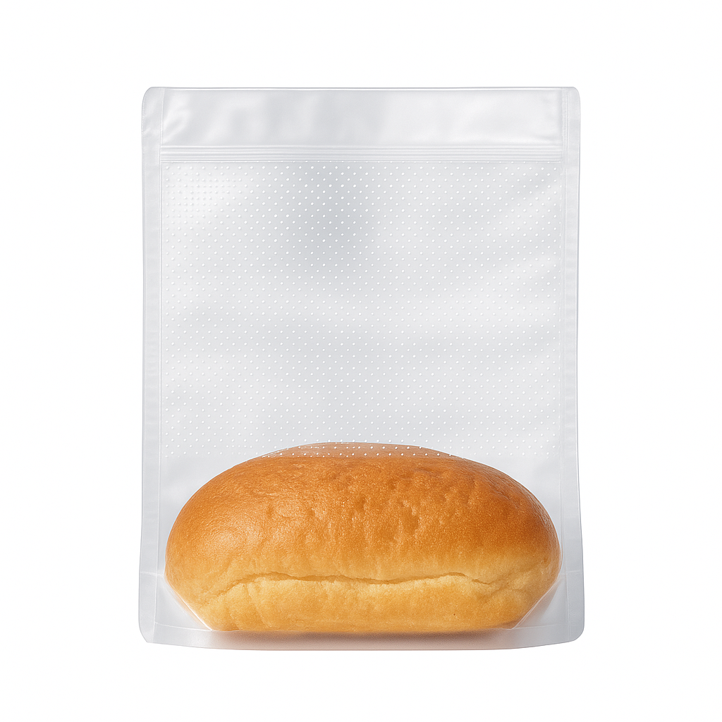 10"x8"x3" Micro Perforation Bread Bag with Peel-off Resealable Tape (200pcs)