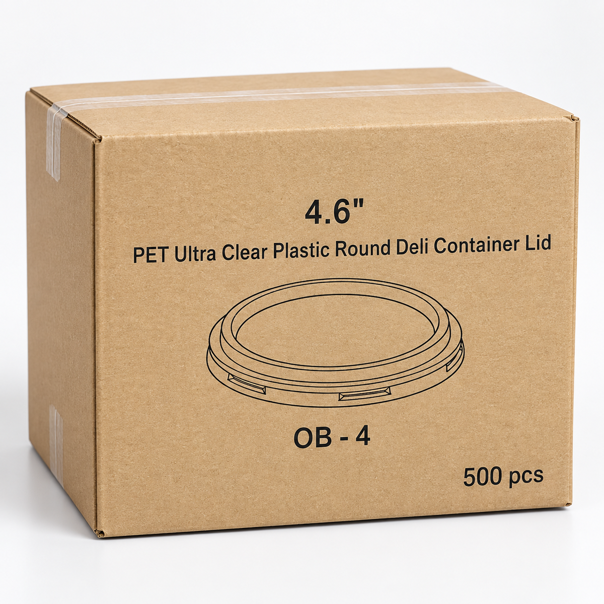 Ultra Clear Plastic Deli Container Lid (500pcs)