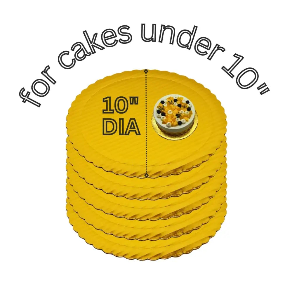 10’’ Cake Box & Board Bundle (12 Boards + 12 Boxes)