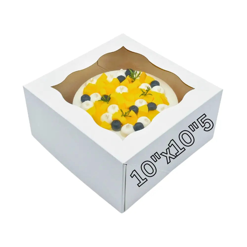 10’’ Cake Box With Window (400G Heavy Duty)