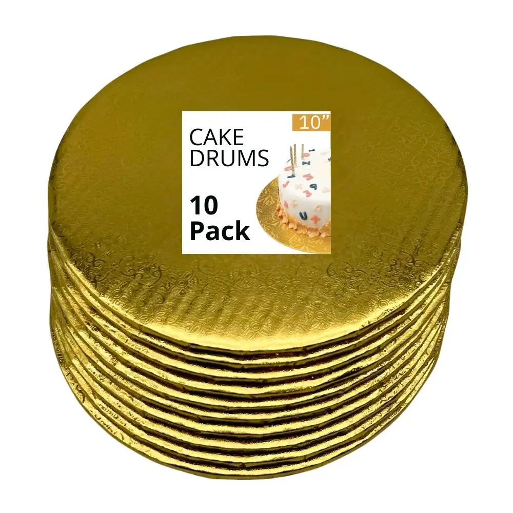 10’’ Gold Cake Drum 1/4’’ Thickness