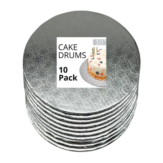 10’’ Silver Cake Drum 1/4’’ Thickness