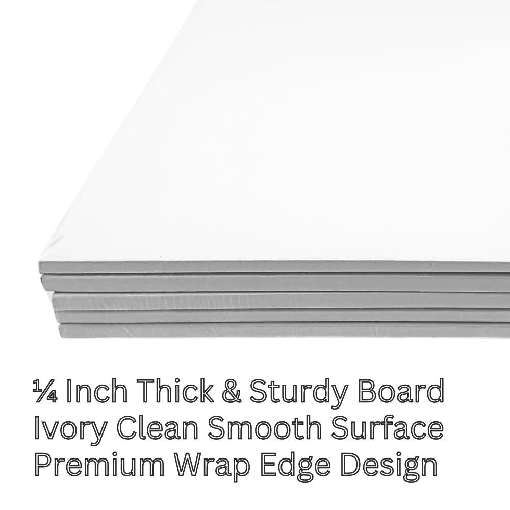 10’’ Square Cake Board Glossy White 1/4’’ Thickness