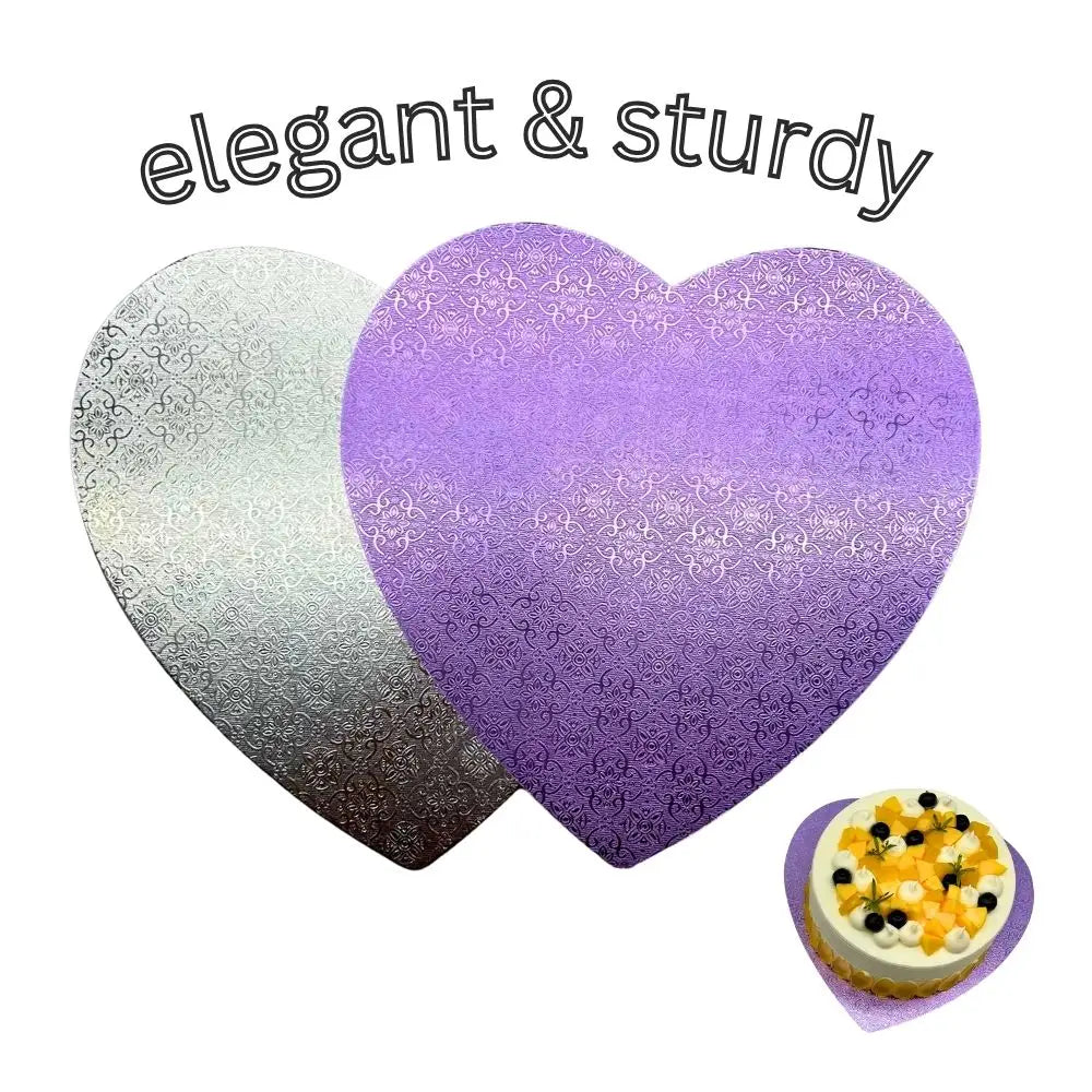 11’’ Heart Shape Double Side Cake Board