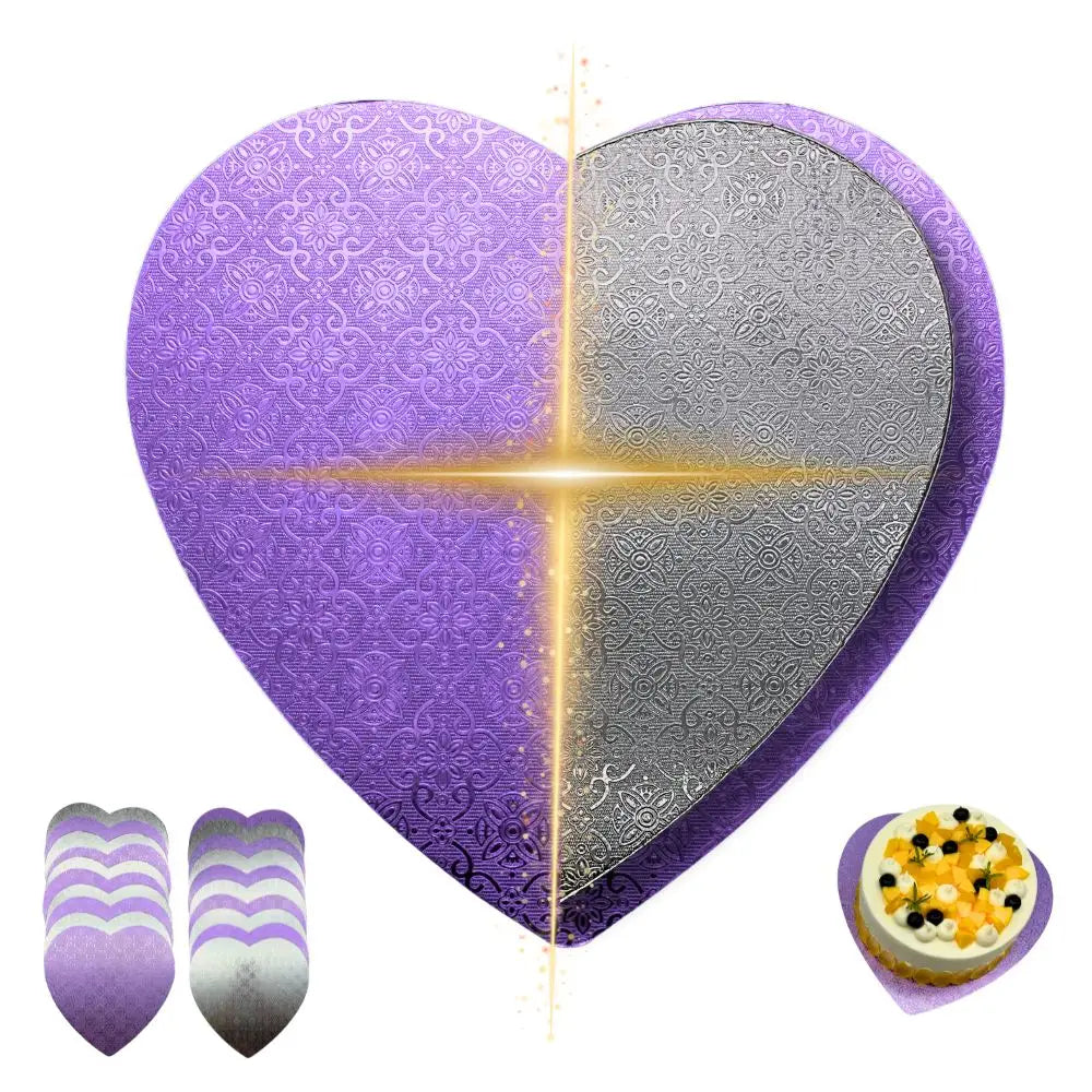 11’’ Heart Shape Double Side Cake Board