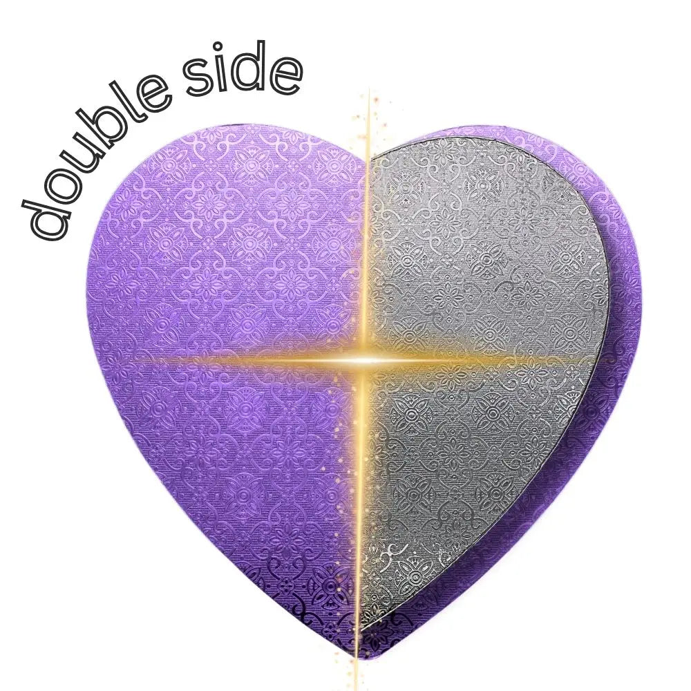 11’’ Heart Shape Double Side Cake Board