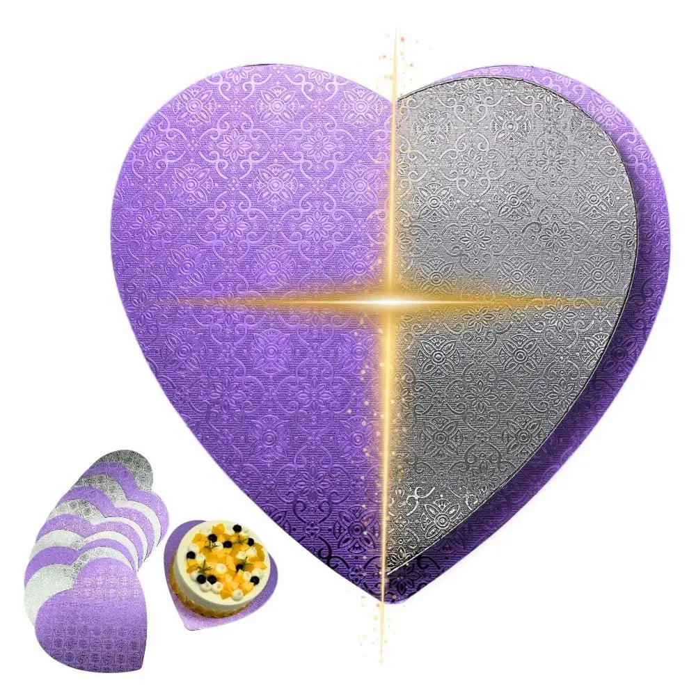 11’’ Heart Shape Double Side Cake Board