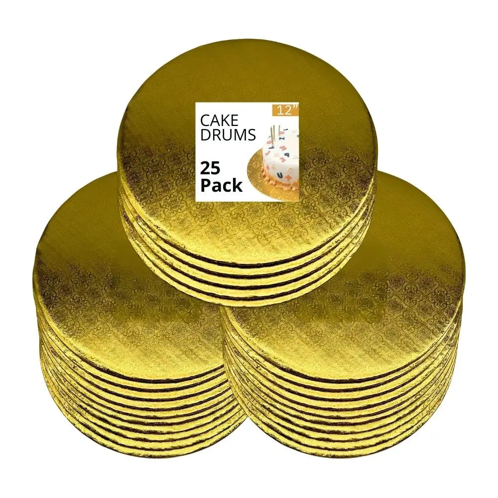 12’’ Gold Cake Drum 1/4’’ Thickness