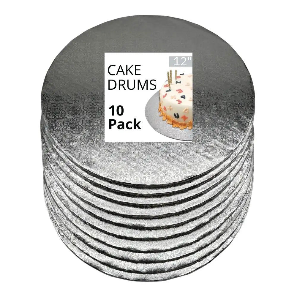 12’’ Silver Cake Drum 1/4’’ Thickness