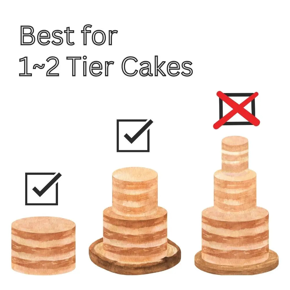 12’’ Silver Cake Drum 1/4’’ Thickness