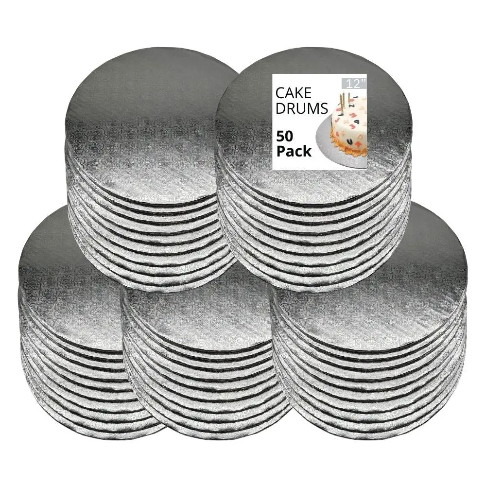 12’’ Silver Cake Drum 1/4’’ Thickness