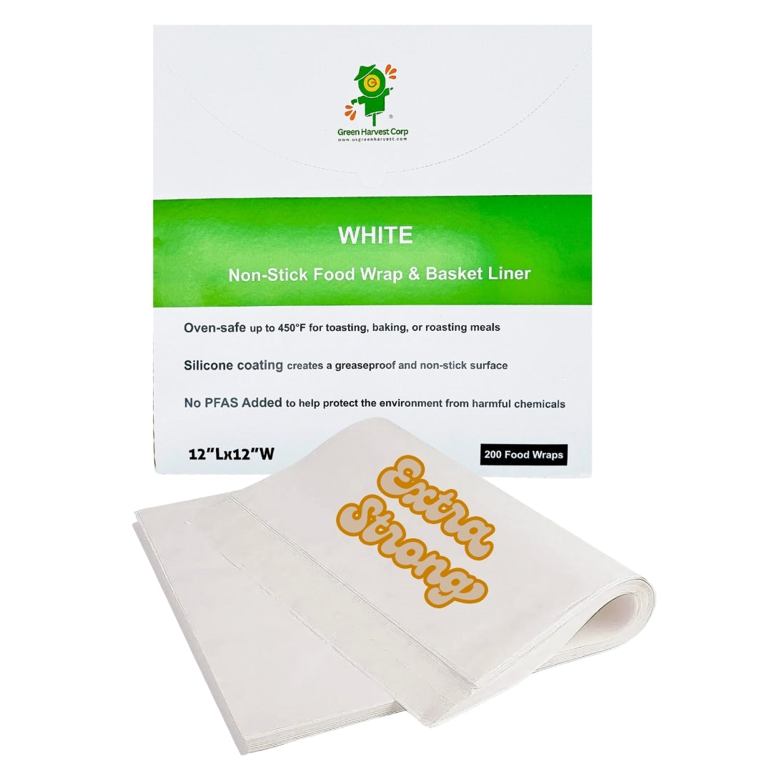 12"x12" White Baking Paper (200 sheets) (20 packs)