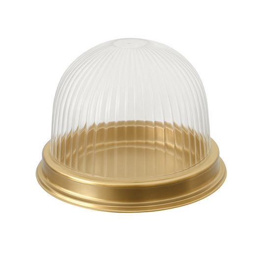 4" Gold Bottom Mini Individual Plastic Cake Container