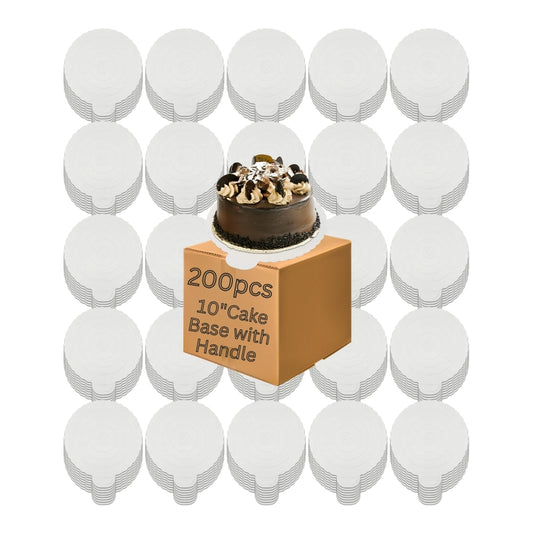 Ivory Color Cake and Mousse Board 10" with Tab (200pcs)