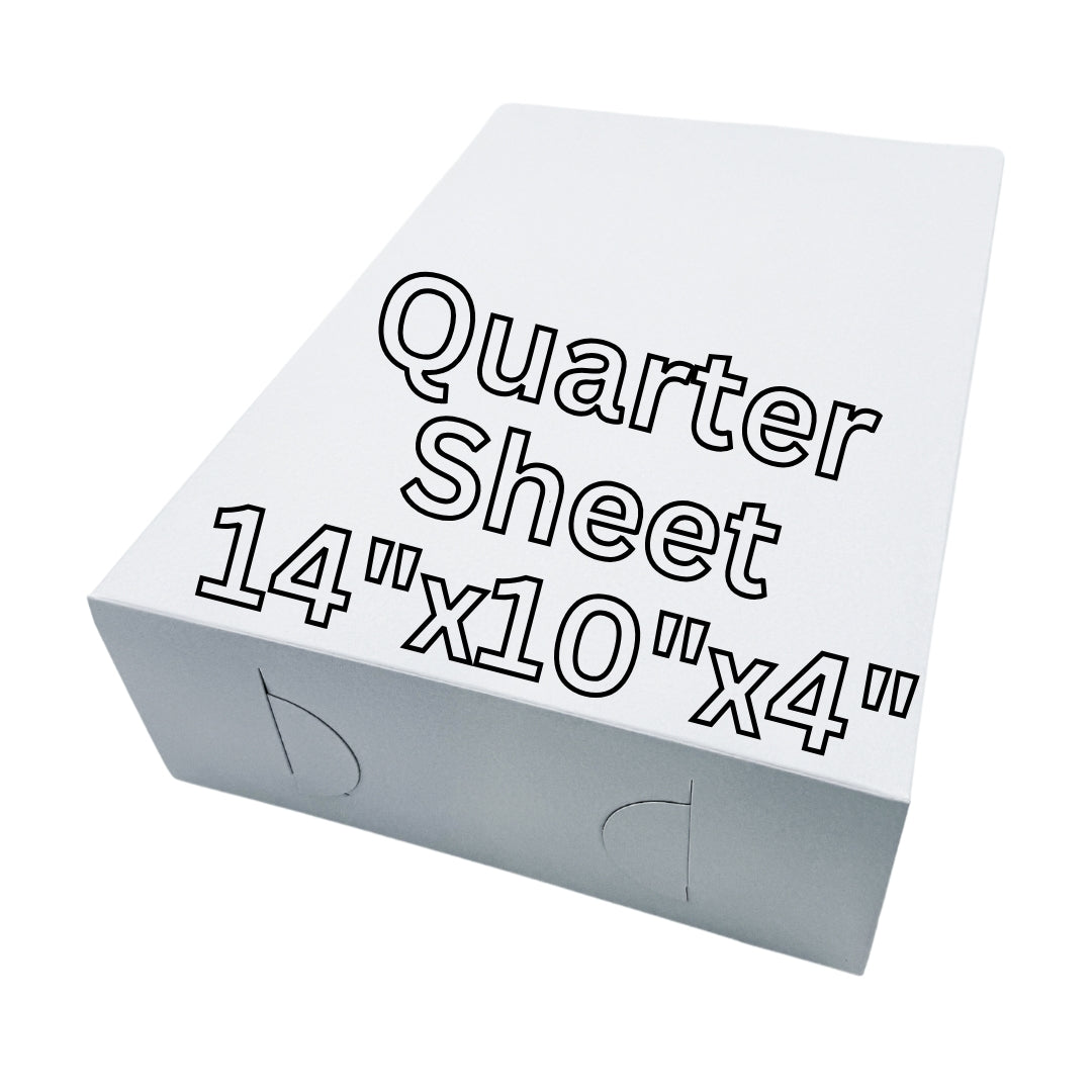 Quarter Sheet Cake Box 14"x10"x4" (100pcs)