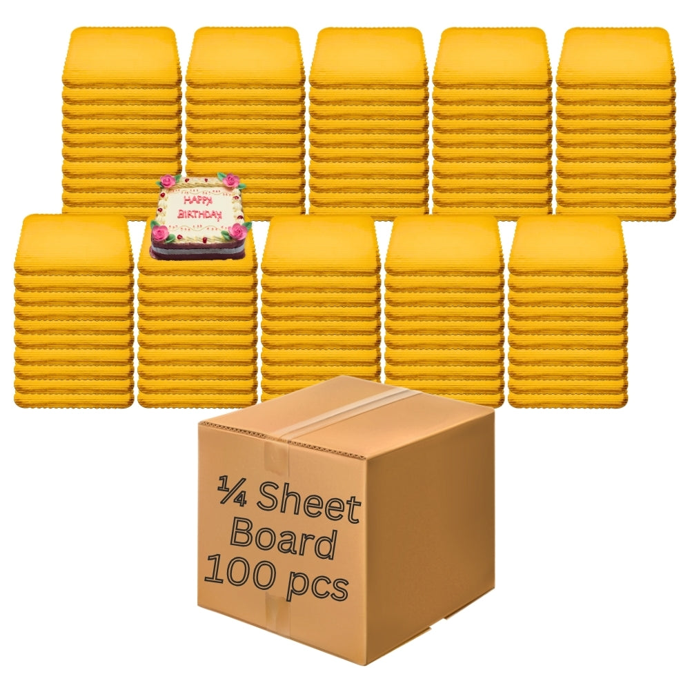 Single Wall Quarter Sheet Cake Board 13"x9" (100pcs)