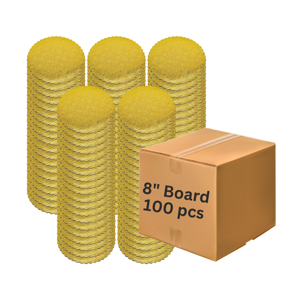 Double Wall Cake Board 8" (100pcs)