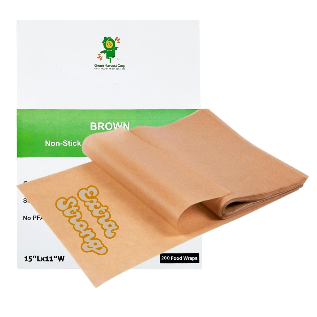15"x11" Brown Baking Paper (200 sheets) (20 packs)