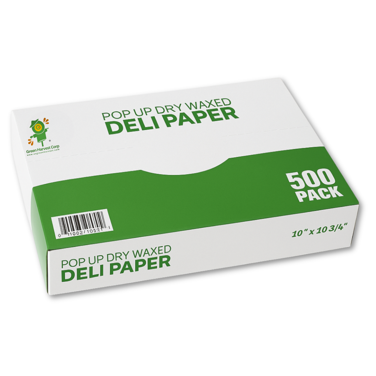 10"x10 3/4" Inter-folded Dry Wax Deli Paper (500sheets/12pks)