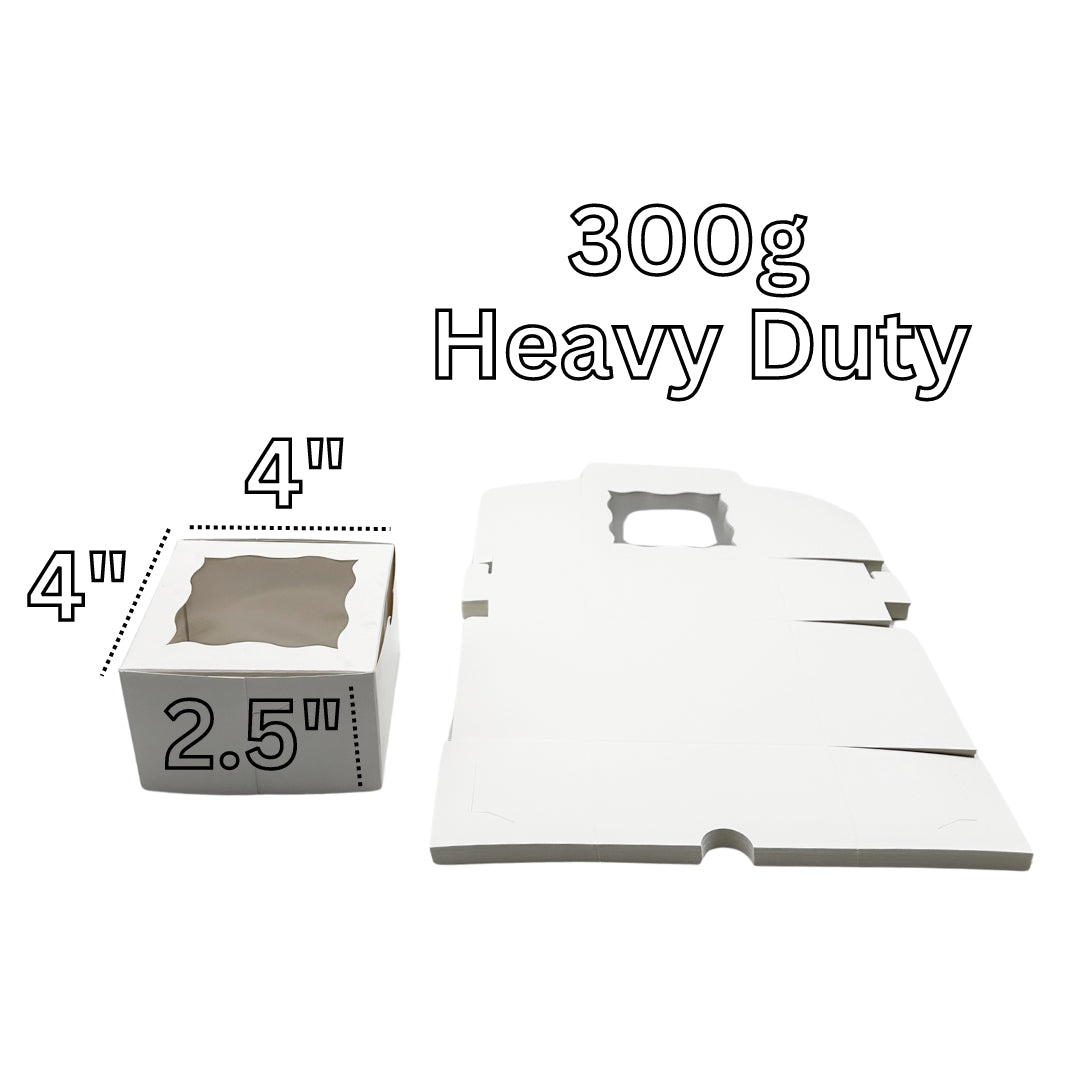 Window Cake Box 4"x4"x2½" (500pcs)