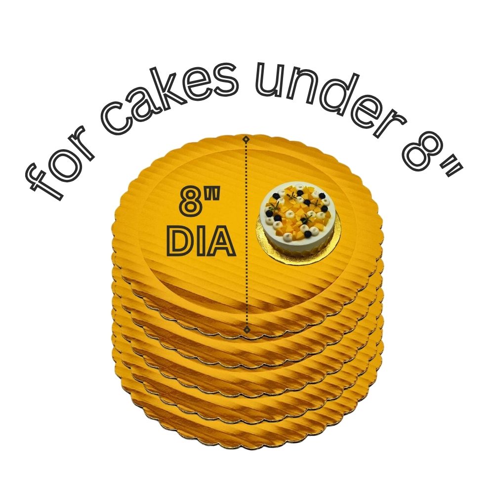 Single Wall Cake Board 8" (100pcs)