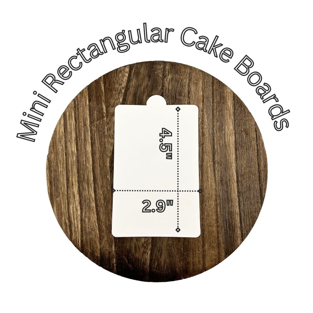 Mini Rectangle Cake Board with Tab 4.5"x3" (2000pcs)