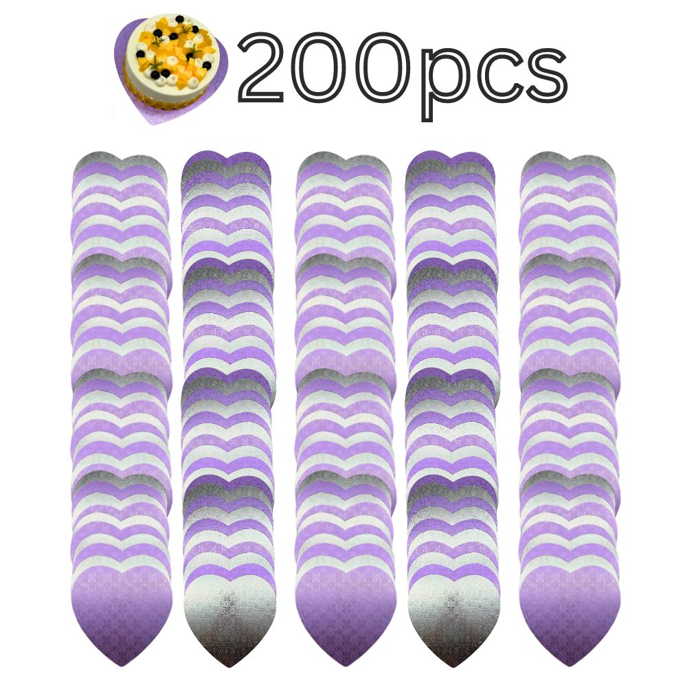 Double Side Heart Shape Cake Board 11" (200pcs)