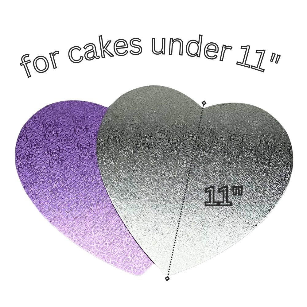 Double Side Heart Shape Cake Board 11" (200pcs)