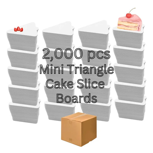 4.6’’X3’’ Mini Triangle Cake Board 2000 Pcs (1 Case)