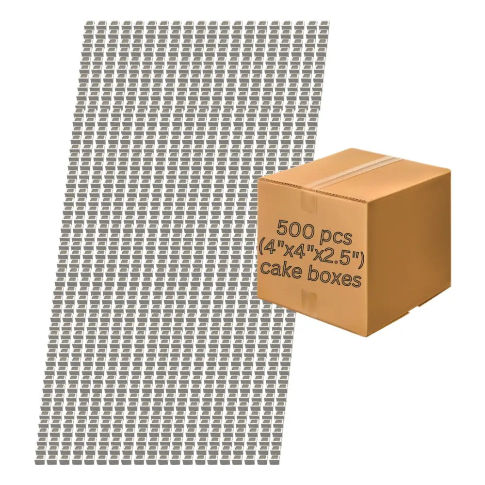 4’’ Cake Box With Window (300G) 500 Pcs (1 Case)