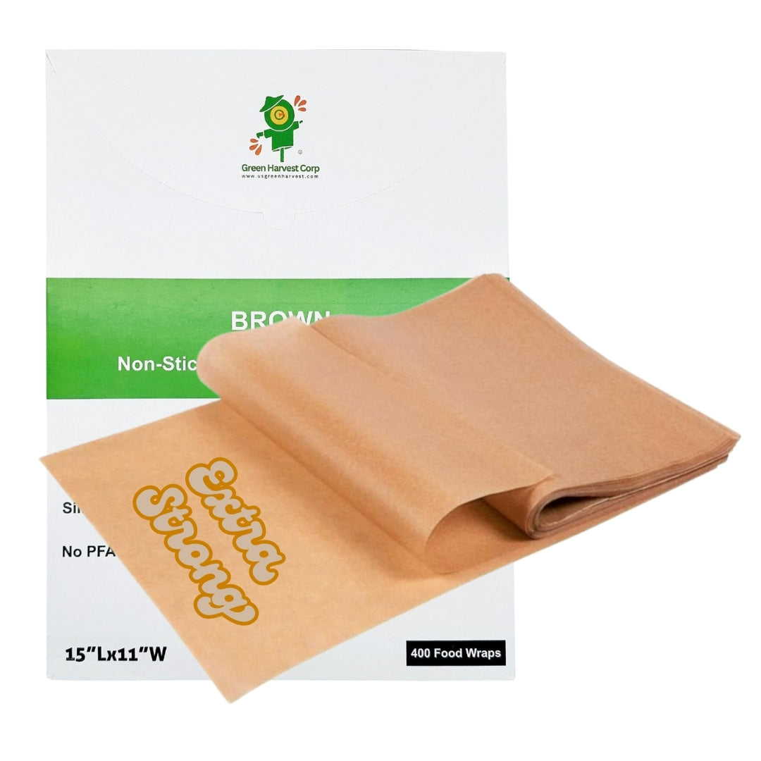 15"x11" Brown Baking Paper (400 sheets) (10 packs)