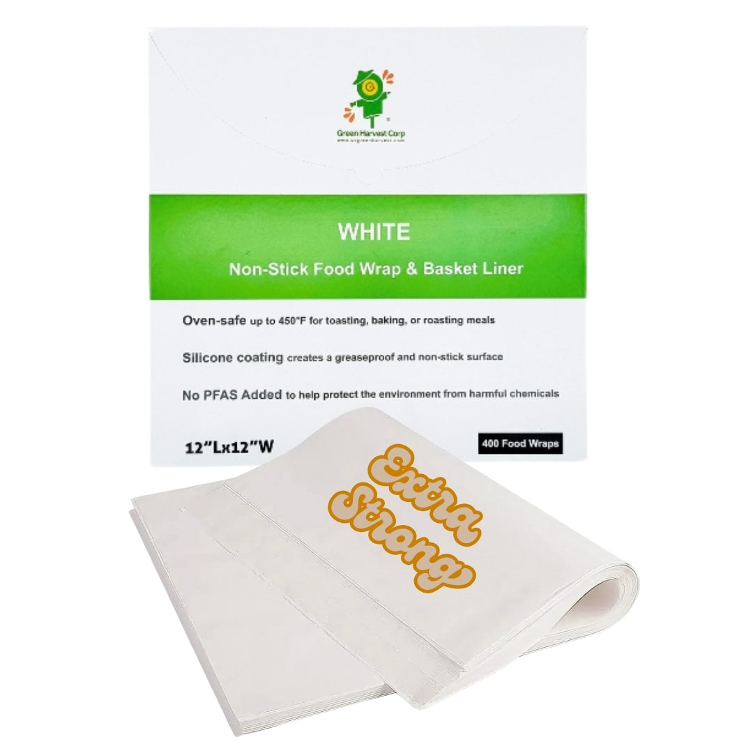 12"x12" White Baking Paper (400 sheets) (10 packs)