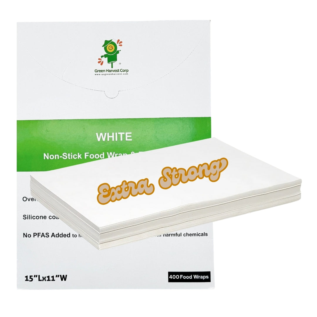 15"x11" White Baking Paper (400 sheets) (10 packs)