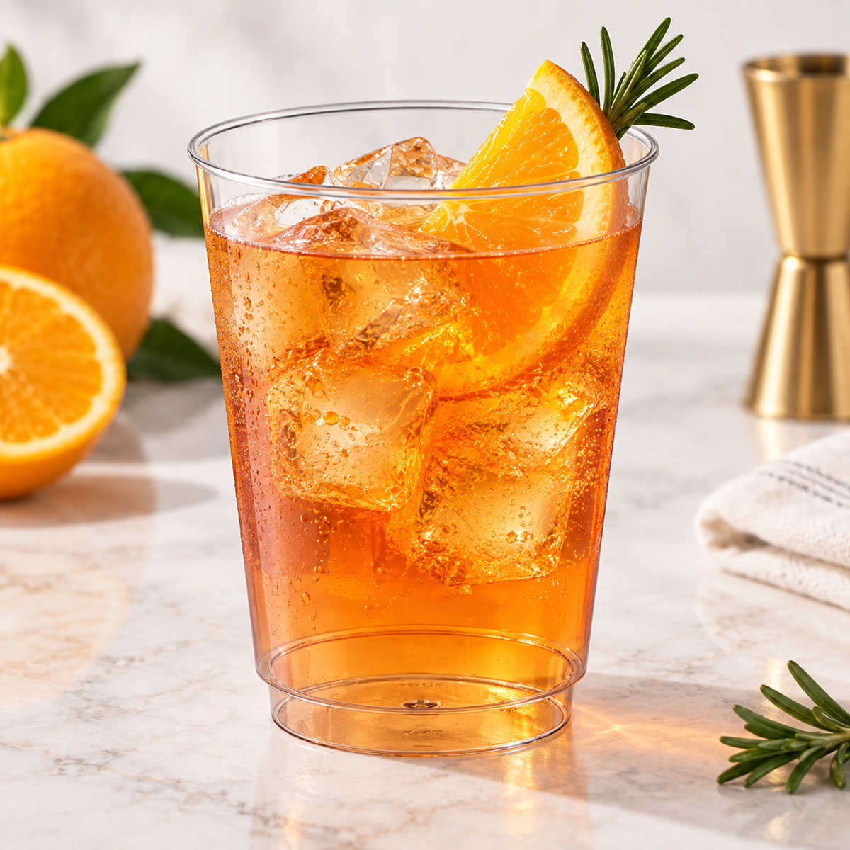 10 oz Crystal Clear Hardwall Plastic Tumbler (500pcs)