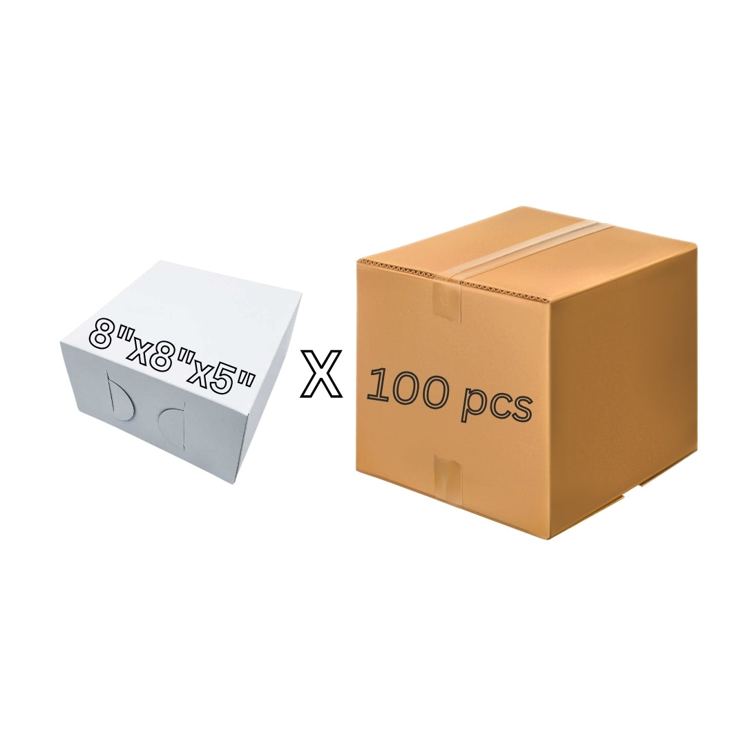 Cake Box 8"x8"x5" (100pcs)